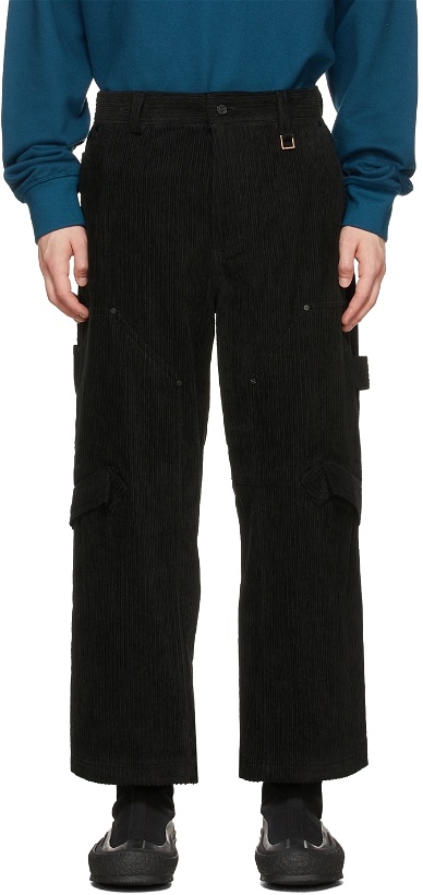 Photo: Wooyoungmi Black Cropped Carpenter Trousers