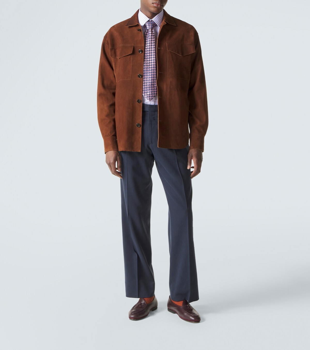 Charvet Striped cotton poplin shirt