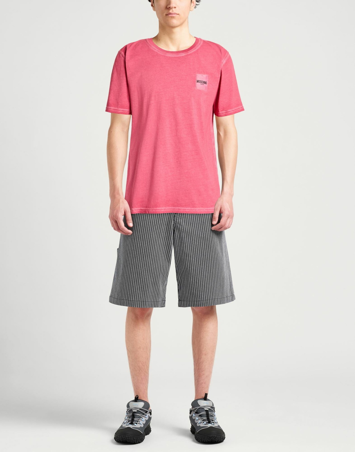 Moschino Mens T-shirt in Tomato red