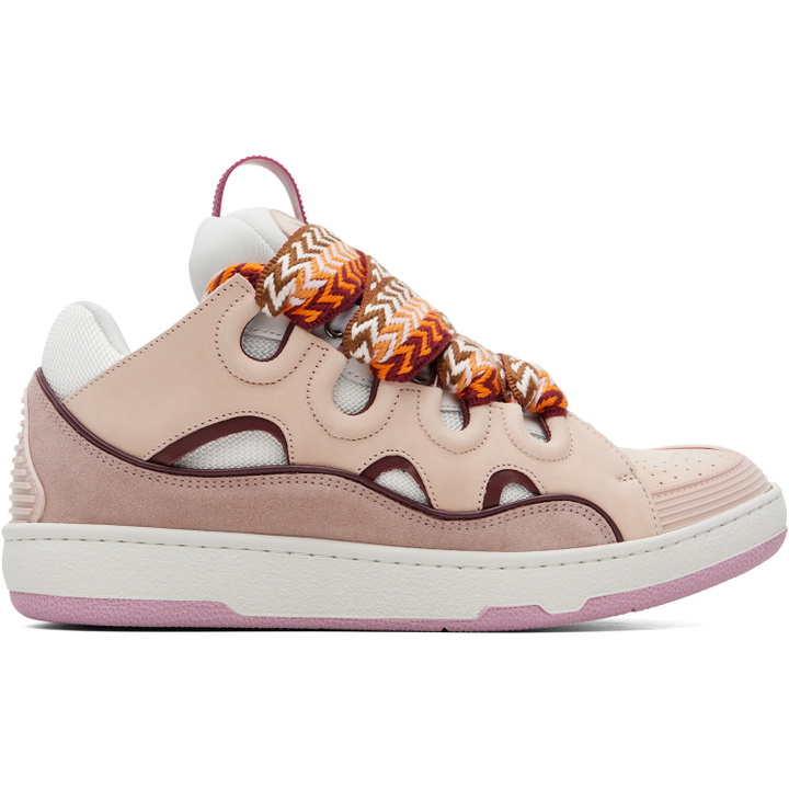 Photo: Lanvin Pink Curb Sneakers