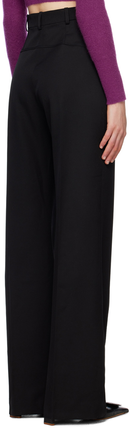 Jacquemus Black Le Raphia 'Le Pantalon Sauge' Trousers Jacquemus