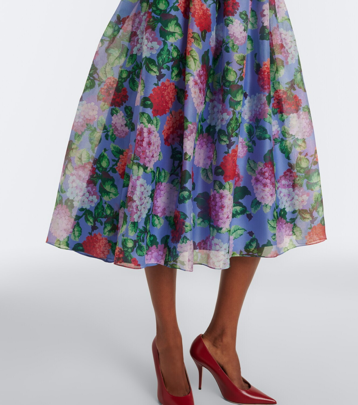 Carolina Herrera Floral silk crêpe cocktail dress