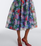 Carolina Herrera Floral silk crêpe cocktail dress