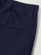 Stone Island - Straight-Leg Cotton-Canvas Cargo Trousers - Blue