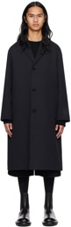 Jil Sander Black Three-Button Coat