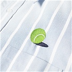 Thom Browne Tennis Ball Icon Button Down Stripe Oxford Shirt