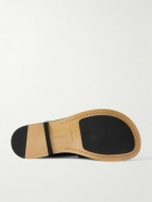 LOEWE - Campo Collapsible-Heel Leather Penny Loafers - Black