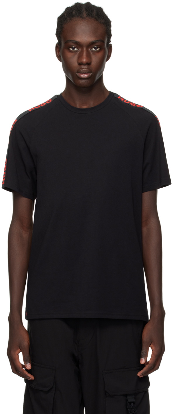 Hugo Black Raglan T-Shirt Hugo Boss