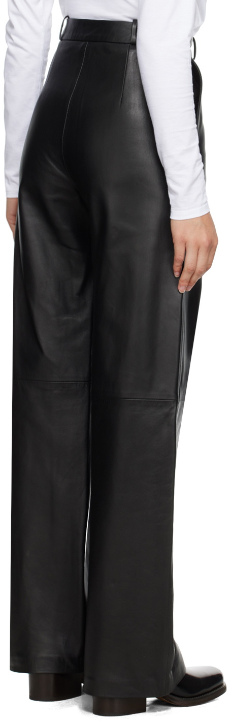 Loulou Studio Black Noro Leather Pants