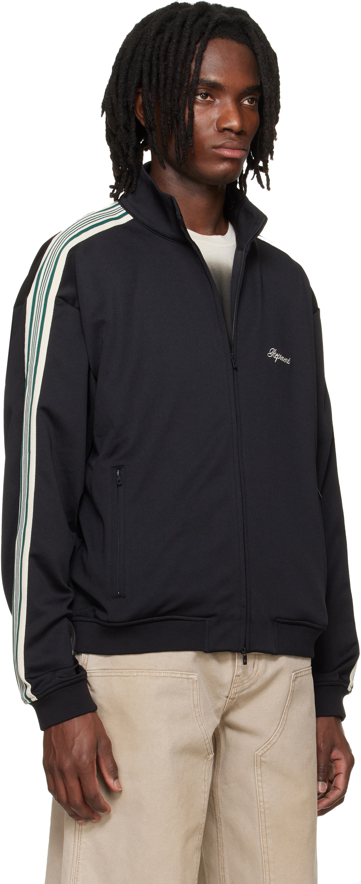 Represent Black Taped Track Jacket