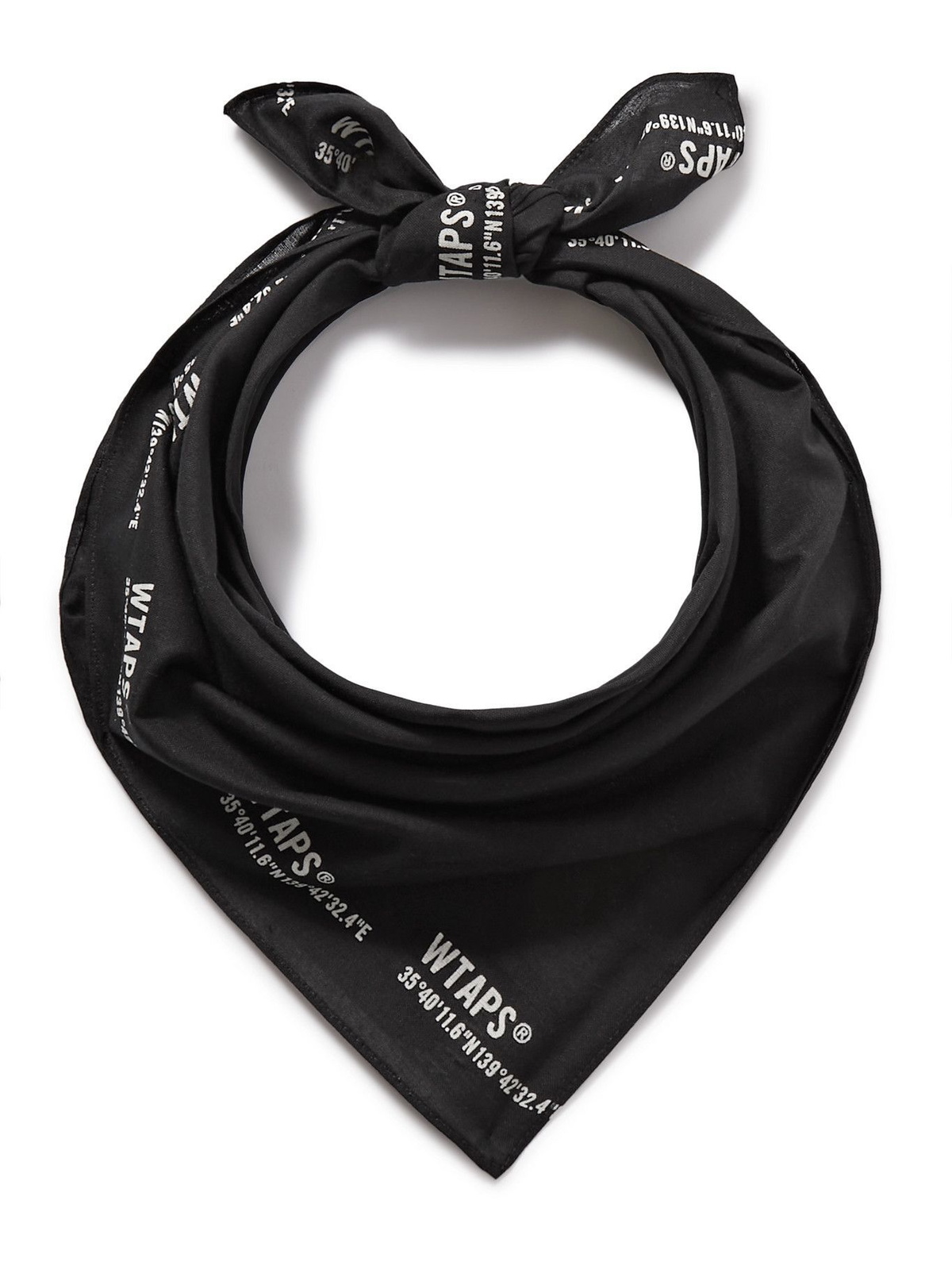 WTAPS - Logo-Print Cotton Bandana WTAPS