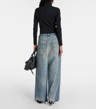 Balenciaga Mid-rise wide-leg jeans