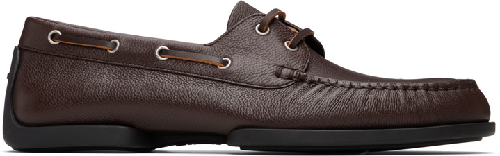 Photo: Jil Sander Brown Calfskin Boat Shoes