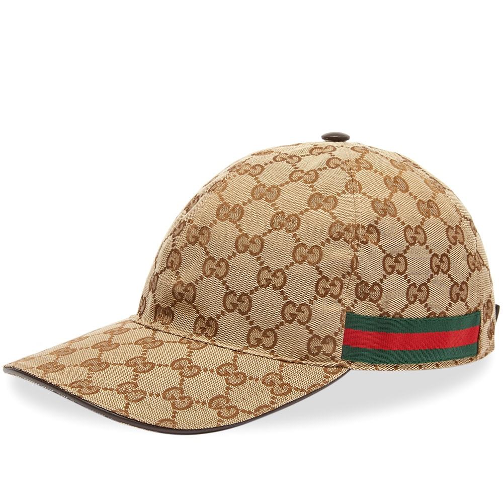 Gucci GG Jacquard Baseball Cap Brown Gucci