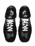 MARINE SERRE - Moonwalk Leather Low-top Sneakers