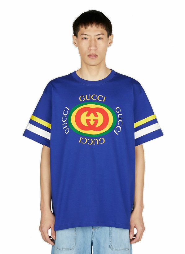 Photo: Gucci - Logo Print T-Shirt in Blue