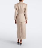 Magda Butrym Mohair and wool-blend midi skirt