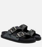 Birkenstock 1774 Arizona velvet sandals