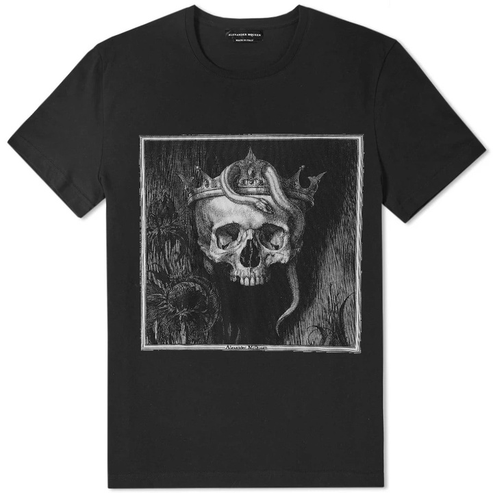 Photo: Alexander McQueen Placement Crown Skull Tee White