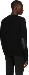 Yuki Hashimoto Black & Red Cashmere Warehouse Sweater