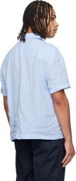 Hugo Blue Camp Collar Shirt