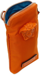 Versace Orange Mini 'La Medusa' Pouch