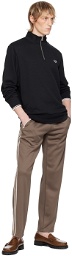 Fred Perry Black Half-Zip Sweatshirt