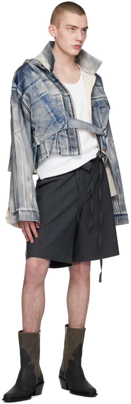 Ottolinger SSENSE Exclusive Gray Double Fold Shorts