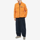 Napapijri Men's Polar Fleece Jacket in Orange Butternut