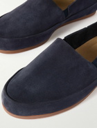 Mulo - Travel Collapsible-Heel Suede Loafers - Blue