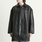 Deadwood Men's Bloke Leather Car Coat in Black