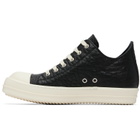 Rick Owens Black Tower Low Sneaks Sneakers