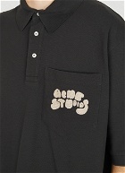 Bubble Logo Polo Shirt in Dark Brown