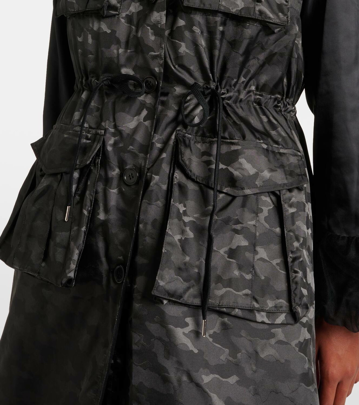 Noir Kei Ninomiya Reversible trench coat