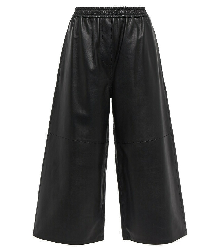 Photo: Loewe - Leather cropped pants
