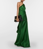 Victoria Beckham High-rise satin maxi skirt