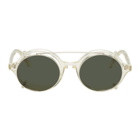 Han Kjobenhavn Transparent and Silver Doc Clip-On Sunglasses