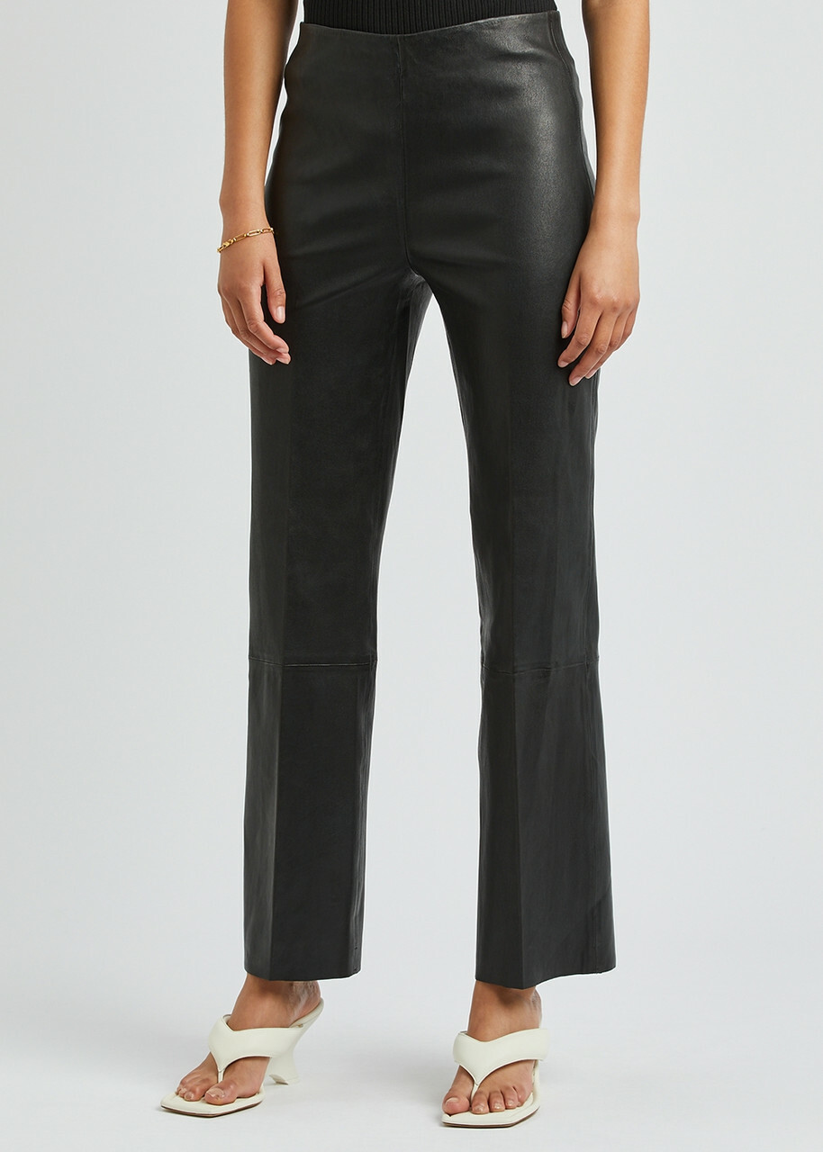 Day Birger ET Mikkelsen Madisson Black Leather Trousers