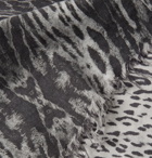 AMIRI - Distressed Leopard-Print Cotton-Flannel Shirt - Animal print