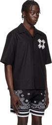 AMIRI Black MA Quad Bowling Shirt