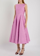 Roksanda Tera Cloqué Midi Dress Light Pink