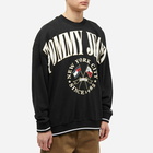 Tommy Jeans Men's Skater Prep Logo Crew Sweat in Black