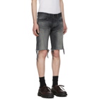 John Elliott Black Denim The Cast 2 Shorts