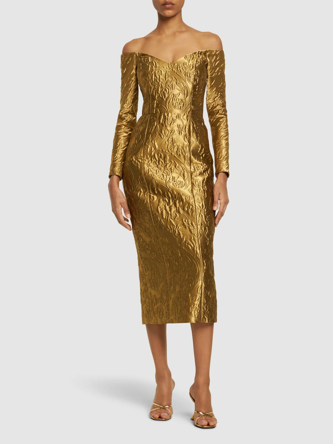 EMILIA WICKSTEAD - Burleigh Lurex Jacquard Dress Emilia Wickstead