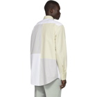 Jil Sander White and Beige Tilt Straight Fit Shirt