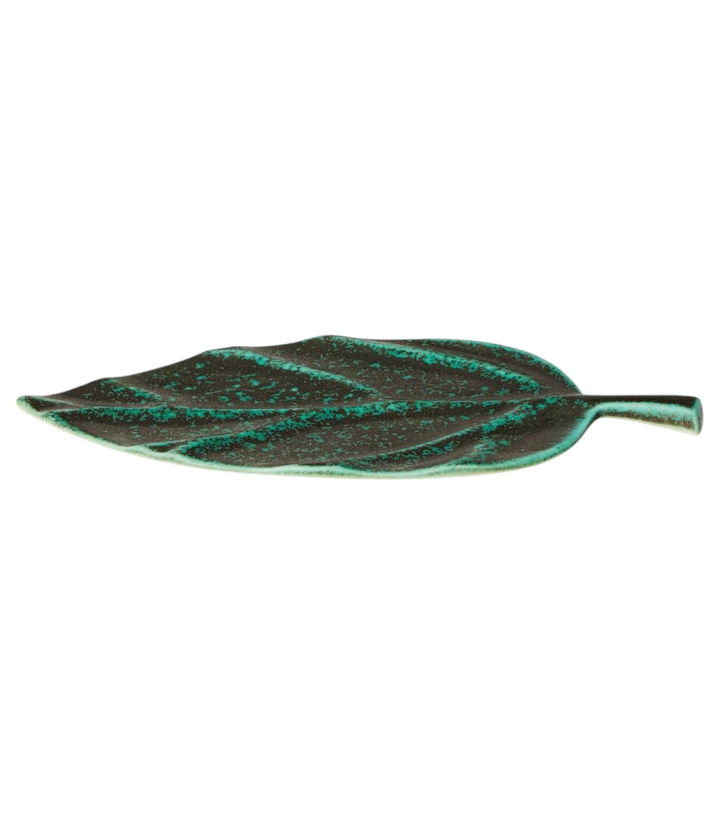 Photo: L'Objet Cenote Leaf Medium porcelain platter