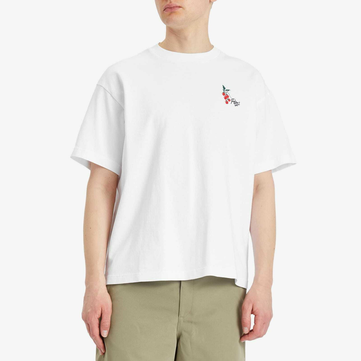 Percival Men's Pomidoro Oversized T-Shirt in White
