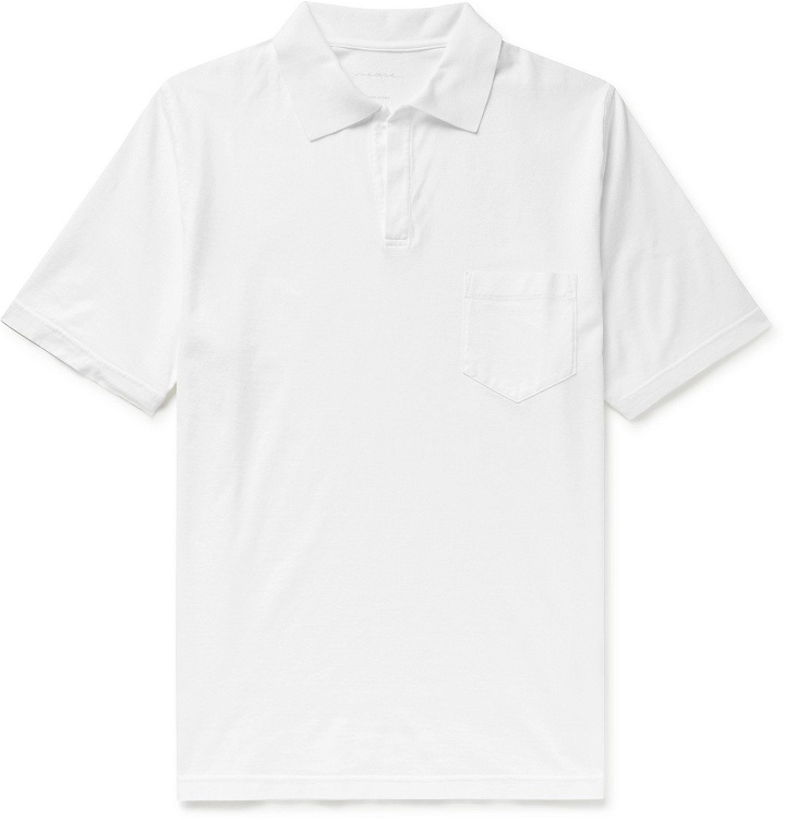 Photo: Sease - Stretch-Cotton Jersey Polo Shirt - White