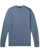 Canada Goose - Dartmouth CORDURA-Panelled Merino Wool Sweater - Blue