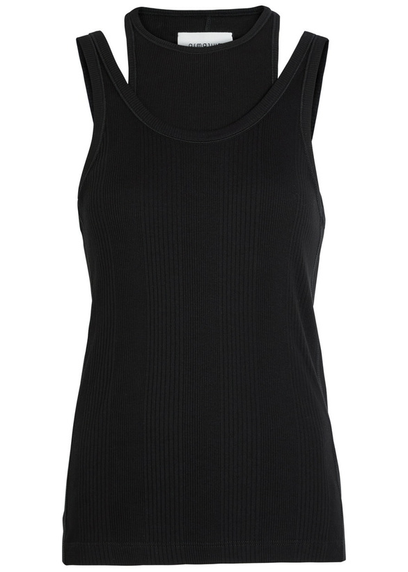 Photo: Armarium Filippa Layered Ribbed Cotton Tank Black